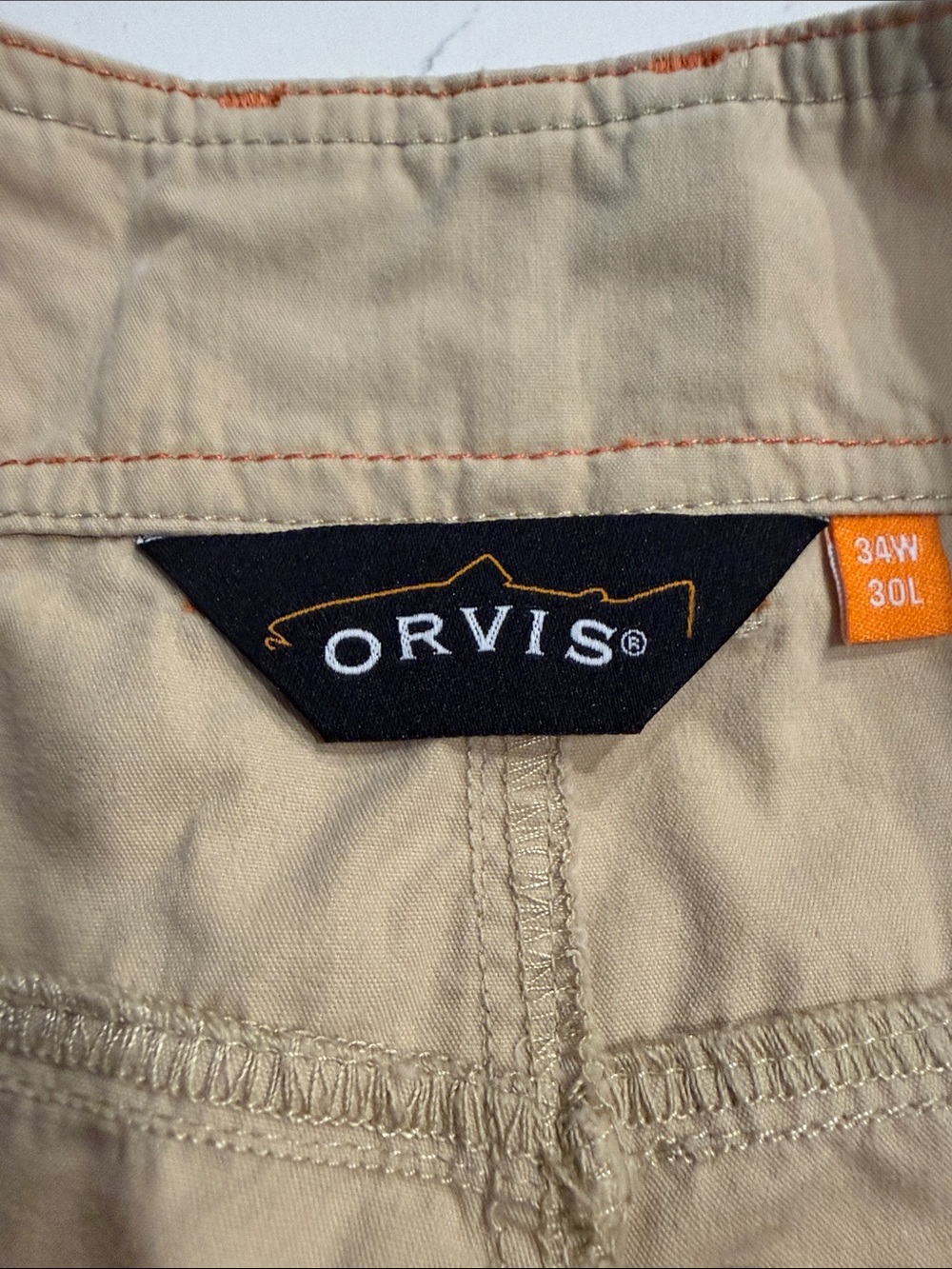 Orvis Men's Khaki Chinos - Picture 2 of 6